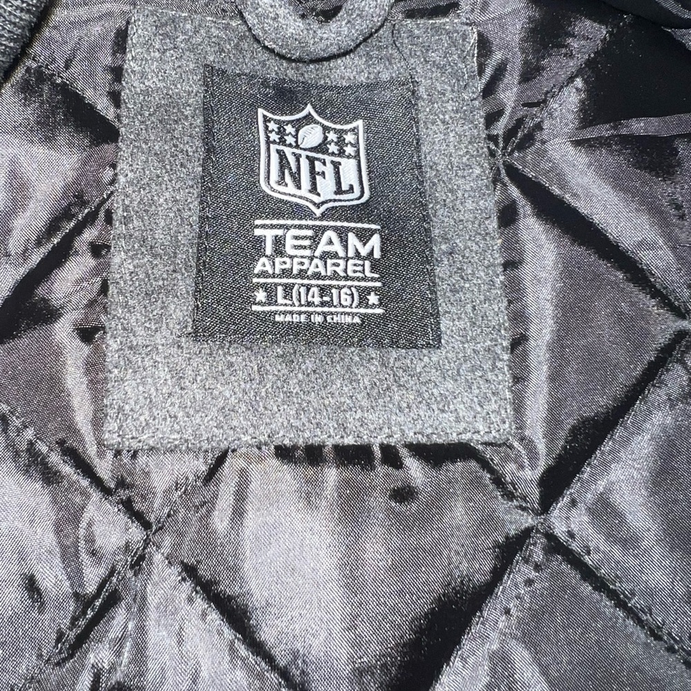 NFL Los Angeles Rams Kids Jacket - Black and Gray L 14-16 - Picture 9 of 9